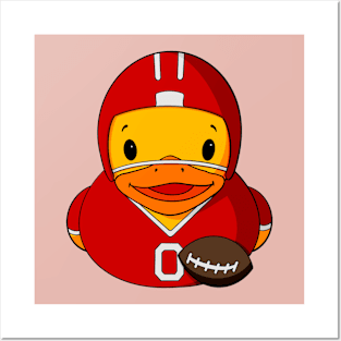 Football Player Rubber Duck Posters and Art